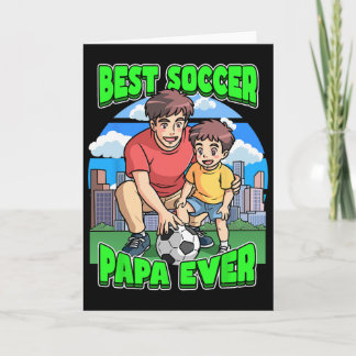 Bester Fußball-Papa Aller Feiertag Papa Dad C Karte