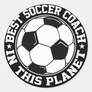 Bester Fußballtrainer Runder Aufkleber