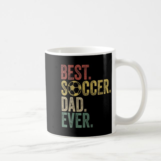 Bester Fußballvater Allerzeit Daddy Vatertag Vinta Kaffeetasse (Rechts)