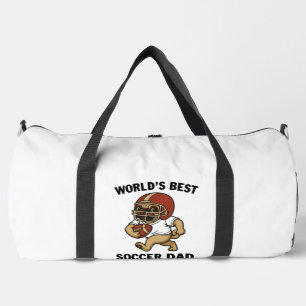 Bester Fußballvater der Welt - Pug-Spieler Duffle Bag
