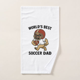 Bester Fußballvater der Welt - Pug-Spieler Handtuch