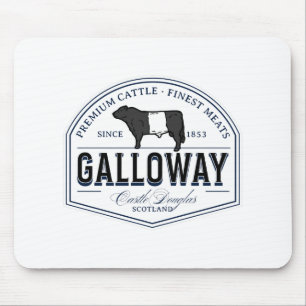 Bester Galloway Rasse Abzeichen Beltie Mousepad