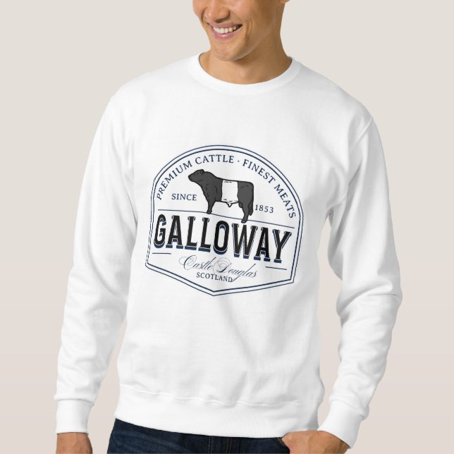 Bester Galloway Rasse Abzeichen Belties T- Sweatshirt (Vorderseite)