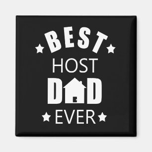 Bester Gastvater je lustige Väter Tag Magnet