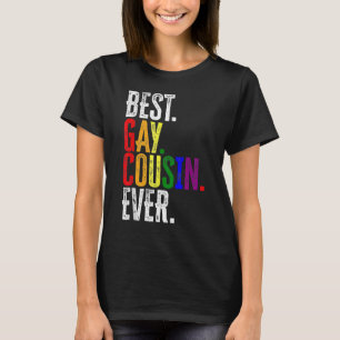 Bester Gay Cousin je Rainbow LGbt Prix T-Shirt