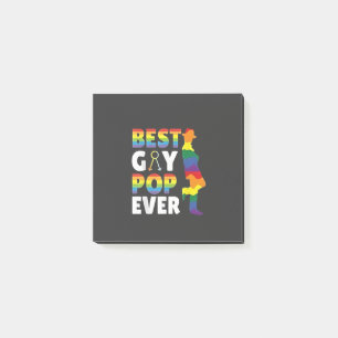 Bester Gay Pop je LGBT Prix Monat Großvater Vater Post-it Klebezettel