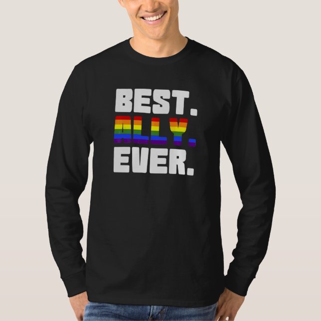 Bester Gay Pride für Albaner T-Shirt (Vorderseite)