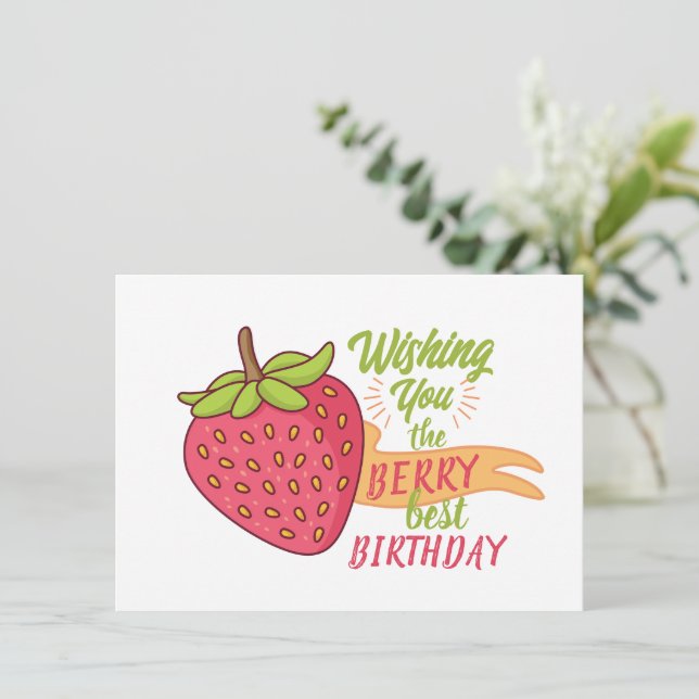 Bester Geburtstag (Stehend Vorderseite)