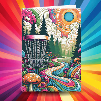 Bester Geburtstag von Par | Retro Disc Golf Karte