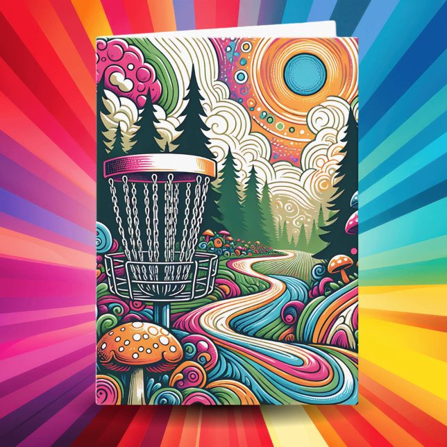 Bester Geburtstag von Par | Retro Disk Golf Karte (Von Creator hochgeladen)