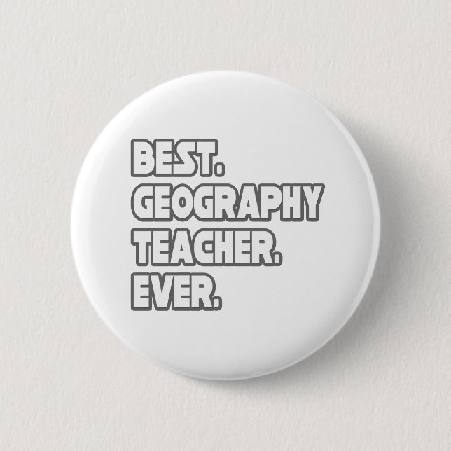 Bester Geografie-Lehrer je Button (Vorderseite)