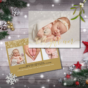 Bester Geschenk Aller Zeiten 4 Foto Weihnachten Ba Folien Feiertagskarte