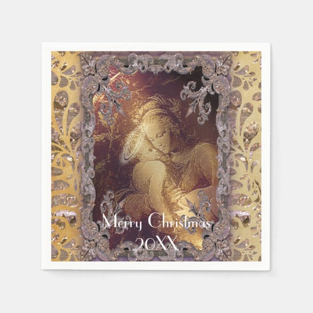 Bester Geschenkurlaub Serviette (Vorderseite)