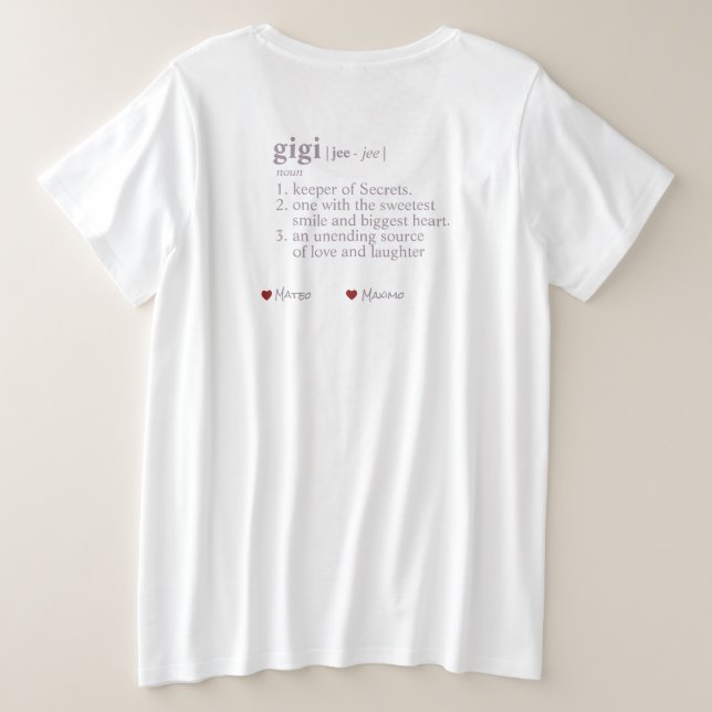 Bester GiGi-T - Shirt (Design Rückseite)