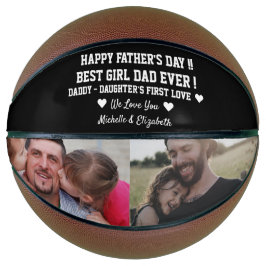 Bester Girl-Vater je glückliches Vatertag Custom F Basketball