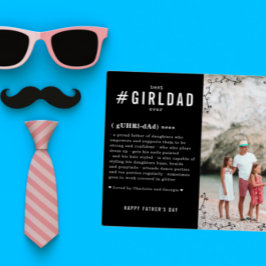 Bester Girl-Vater je | Personalisiertes Foto #Girl Fotoplatte