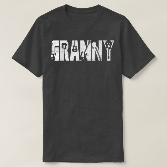 Bester Gitarre-Gitarrist der Großmutter T-Shirt (Design vorne)