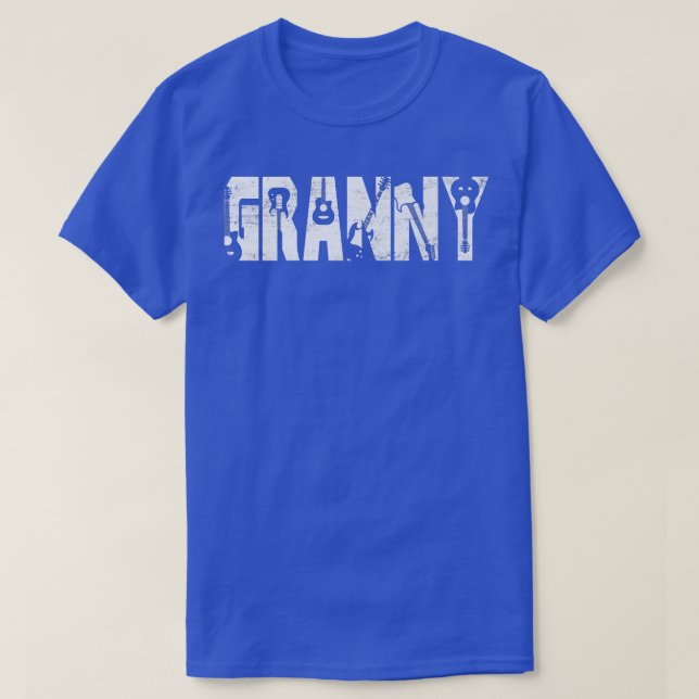 Bester Gitarre-Gitarrist der Großmutter T-Shirt (Design vorne)