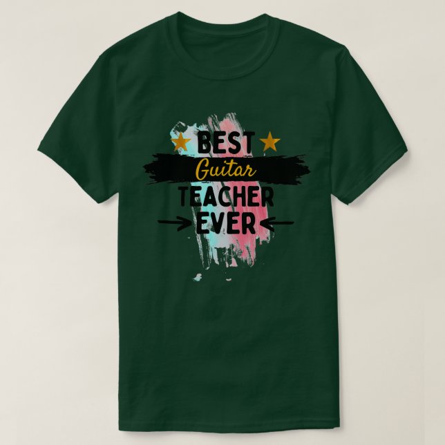 Bester Gitarrenlehrer je 1 T-Shirt (Design vorne)