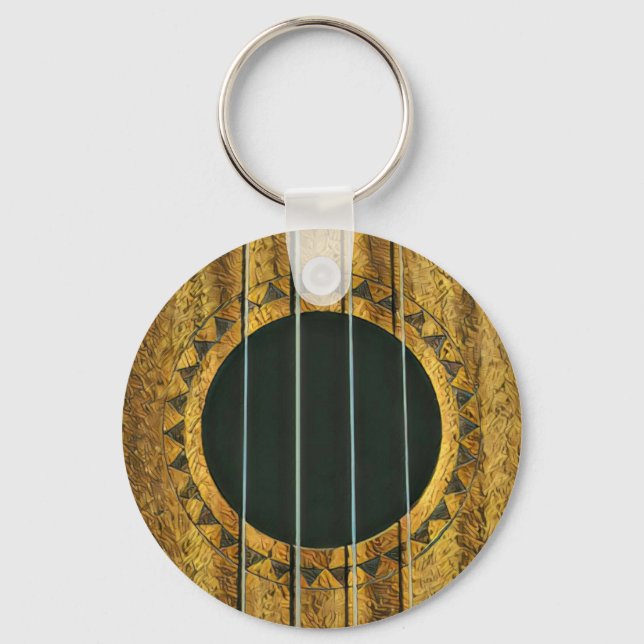 Bester Gitarrist aller Zeiten Schlüsselanhänger (Vorderseite)