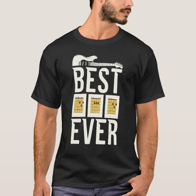 Bester Gitarrist Dad jemals Musikinstrument Gitarr T-Shirt (Vorderseite)