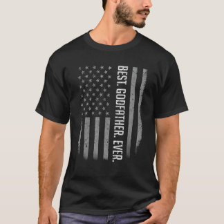 Bester Godvater je amerikanisches Flag Shirt Gesch