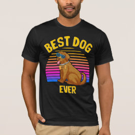 Bester Golden Retriever Hund je Retro T-Shirt