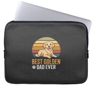 Bester Golden Retriever-Vater Aller Zeiten Retro H Laptopschutzhülle