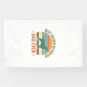 Bester Golden Retriever-Vater Aller Zeiten Vintage Banner