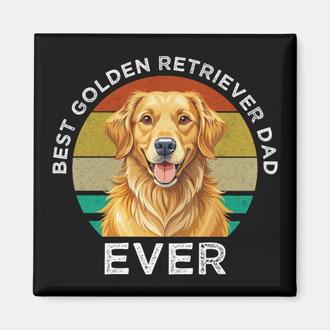 Bester Golden Retriever-Vater überhaupt Magnet (Vorne)