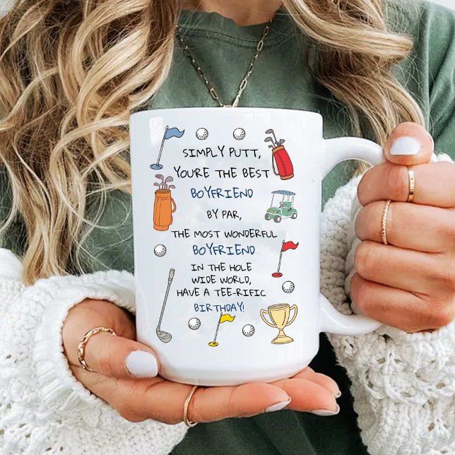 Bester Golf-Freund durch Par Funny Romantischer Ge Tasse (Best Golf Boyfriend by Par Funny Romantic Birthday Mug
)