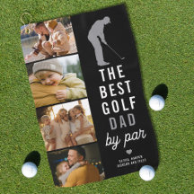 Bester Golf-Vater Durch Par 4 Foto-Collage Golfer