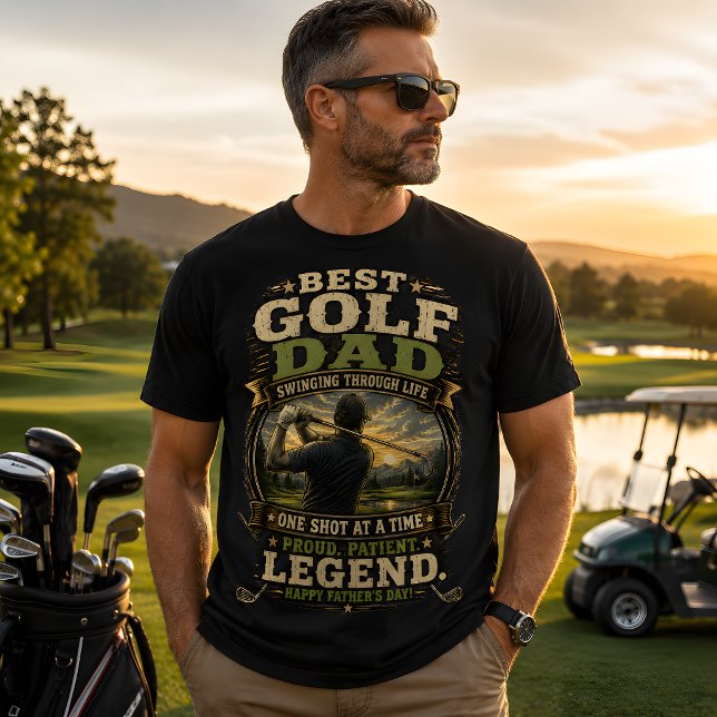 Bester Golf-Vater  T-Shirt (Best gold dad t-shirt)