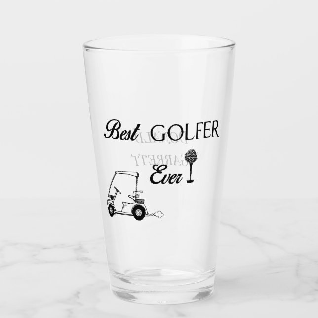Bester Golfer Glas (Vorderseite)