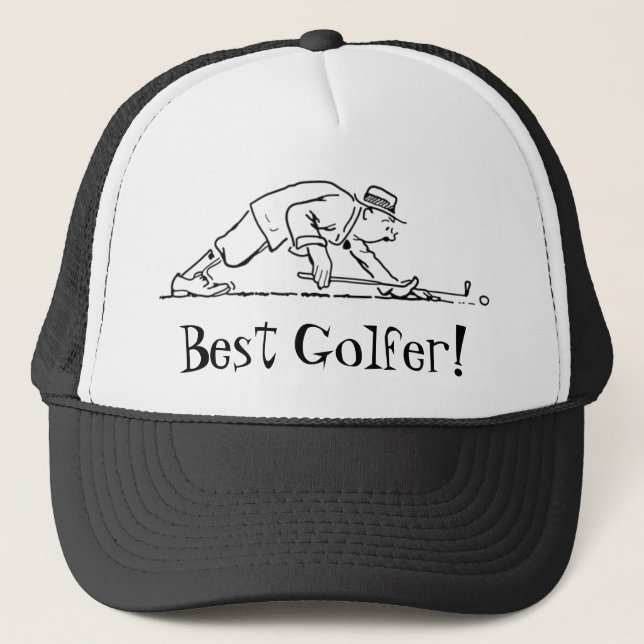 Bester Golfer-Hat Truckerkappe (Vorderseite)