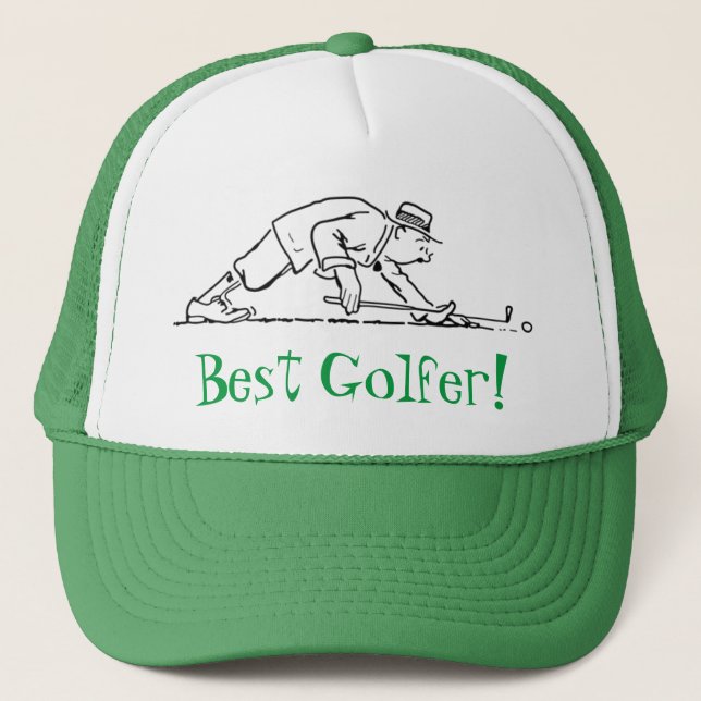 Bester Golfer-Hat Truckerkappe (Vorderseite)