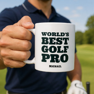Bester Golfprofi der Welt, benutzerdefinierter Nam Kaffeetasse