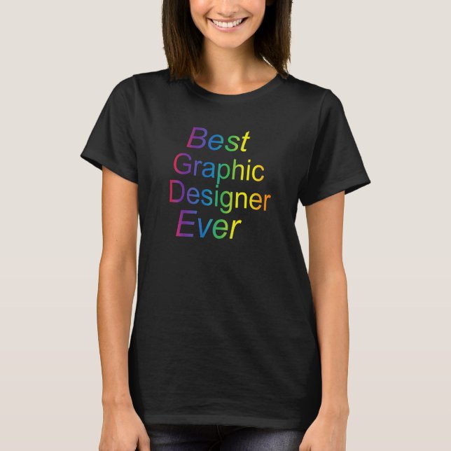 Bester Grafikdesigner je Grafik T-Shirt (Vorderseite)