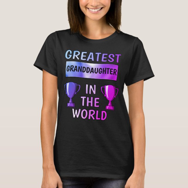 Bester GrandDaughter-Personalisierter T - Shirt (Vorderseite)