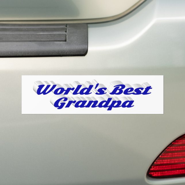 Bester grandpa-blauer Text Autoaufkleber (Auf Auto)