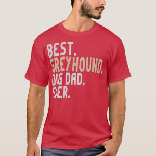 Bester Greyhound Hund Vater je Retro Vintag T-Shirt