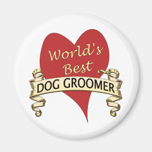 Bester Groomer der Welt Hunde Magnet