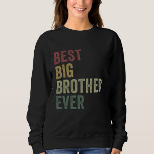 Bester Groß Bruder je lustig Vintage Ältere Geschw Sweatshirt