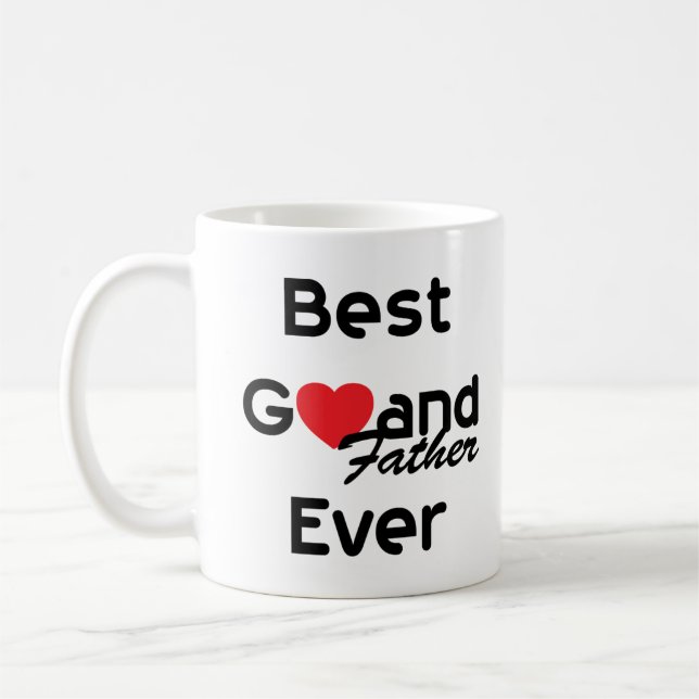 Bester großartiger Vater überhaupt Tasse (Links)