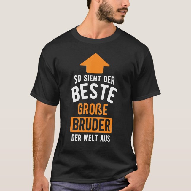 Bester großer Bruder der Welt Cool für Geschwister T-Shirt (Vorderseite)