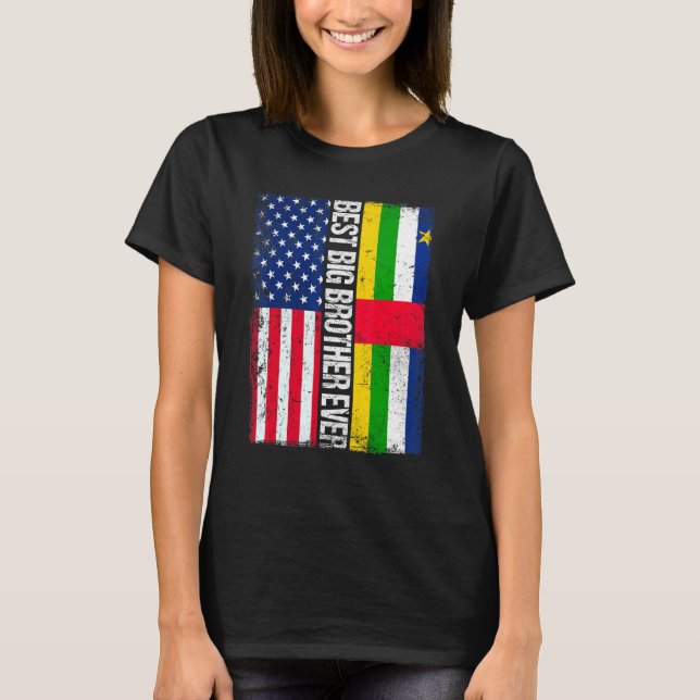 Bester großer Bruder je amerikanischer Zentralafri T-Shirt (Vorderseite)
