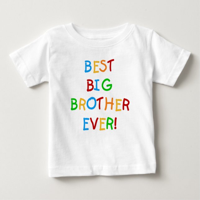 Bester großer Bruder je Baby T-shirt (Vorderseite)