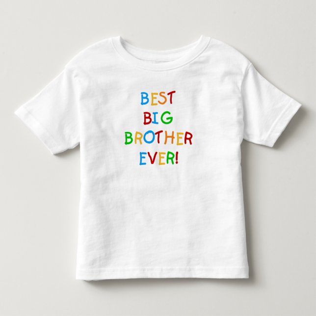Bester großer Bruder je Kleinkind T-shirt (Vorderseite)