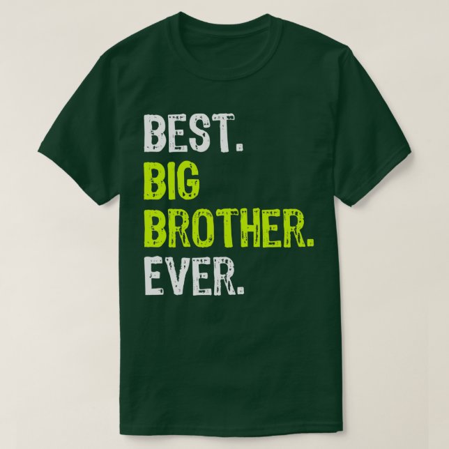 Bester großer Bruder je Teenager Ältere Geschwiste T-Shirt (Design vorne)