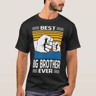Bester großer BRUDER je Vintager Vatertag T-Shirt
